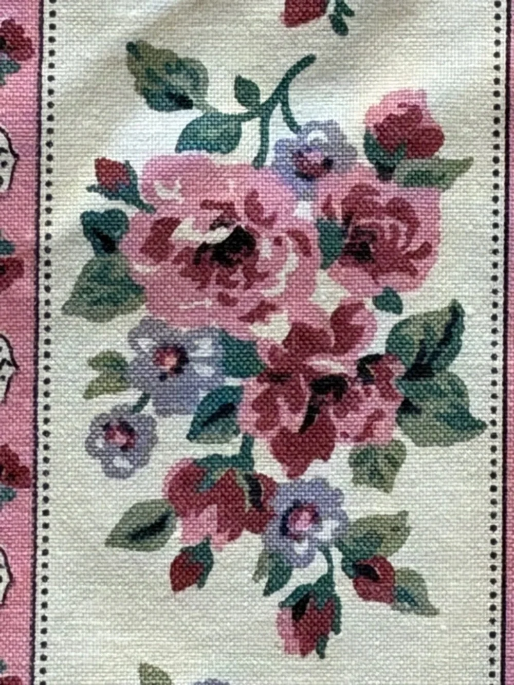 Vintage Cranston Print WorksFloral Cottagecore Pink Grannycore Fabric 43x118”